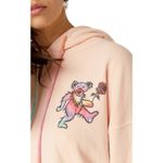 Daydreamer NWT Grateful‎ Dead  Peach LA Bears Tie Dye Cropped Shrunken Hoodie XS Photo 2