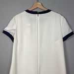 Ralph Lauren  Women's Ivory Black Crew Neckline Shift‎ Shirt Dress Size 16 Office Photo 7