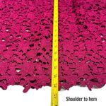 ASTR The Label Fuscia Lace Crochet Midi Lined Dress Wedding Guest Feminine L Red Size undefined Photo 12