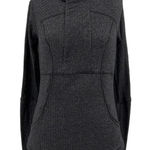 Lululemon  Base Runner 1/2 Zip Heathered Herringbone Heathered Black Size 8‎ Photo 0
