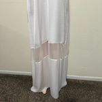 ERA by Kymerah silky chiffon paneled white maxi dress woman size small Photo 3