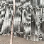 ZARA Woman Premium Denim Collection off-the-shoulder flounced dress raw hem M Photo 9