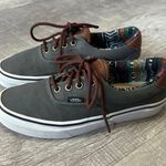 Vans Era 59 Charcoal Grey Skate Shoe Mens 5 / W 6.5 Aztec Print Leather Accent Photo 0
