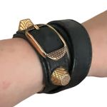 Balenciaga  Arena Giant Rose Gold Double
Tour Bracelet Small $250 Photo 3