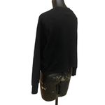 Sundry Leopard Chantilly Heart Patch Sweatshirt in Black Size 2/Medium Photo 4