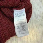 Ruby Moon  Maroon Knit Criss Cross Front Sweater Size Medium Photo 5