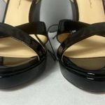 Jessica Simpson Shoes Black Wedge Heel Size 9.5 Ankle Strap Sandals Photo 2