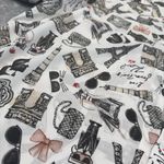 Karl Lagerfeld  White Graphic Button Down Shirt Photo 1