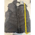 Nike  Women’s Puffer Vest Black Gray Reversible Full Zip Pockets Size M Photo 4