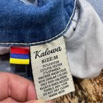 VINTAGE‎ Y2K Acid Wash Stretch Denim Coverall Mini Dress Size Medium Blue Photo 6