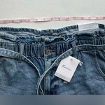 Kancan NWT women’s size 28 paper bag waist denim shorts Blue Photo 3