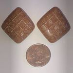 Vintage Gold Tone Shimmer Enamel Classic Retro Boho Clip On Earrings Photo 1