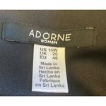 Adorne Dress Women’s 16 W Red Black Floral Side Tie Ruffle Party Holiday Wedding Size 16W Photo 8