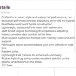 Johnston & Murphy  XC4 leather mesh waterproof golf sneakers Photo 11