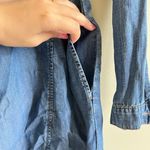 Anthropologie Cloth & Stone Blue Denim Long Sleeve Tunic Dress Womens Size XS Photo 4