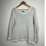 Talbots Speckled Knit Striped Sweater Medium Cotton Blend Photo 0