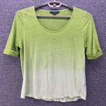 Ralph Lauren Lauren  Womens Linen Shirt Size XL Ombre Summer Sea Island‎ Travel Photo 0