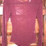 Bear Dance Maroon Sheer Sparkly Body Suit Photo 0