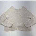 Sanctuary  Sweater Womens Medium Cream Waffle Knit Crew Neck Long Sleeve‎ Casual Photo 2