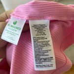 J.Crew  Bubblegum Pink Ribbed Ruffle Strap Henley Tank Photo 4