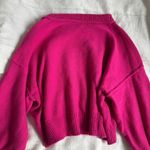 PaperMoon  hot pink sweater with oversized sleeves Photo 3