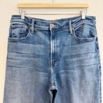 Mother Denim The Dodger Ankle High Rise Wide Leg Cropped Jeans Blue Plus Size 33 Photo 3
