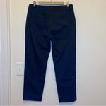 Max Mara Straight-Leg Tailored Business Casual Pants Lightweight Cotton Black 12 Photo 8