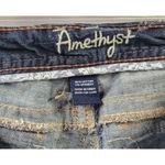 Amethyst Stretch Denim Capri Jeans Blue Surged Hem Women's Size 7 Photo 7