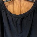 Madewell Eyelet Off-the-Shoulder Ruffled Short Sleeve Top in Black Size Large Photo 9