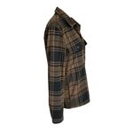Gap women's size small brown and black collared long sleeve flannel shirt jacket Photo 3