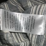 Paparazzi Gray & White Striped Floral Embroidered V Neck Short Sleeve Dress XL Photo 10