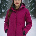 Oakley Full Zip Snowboarding Parka Fur Hood Ski Coat Medium Pink Photo 0