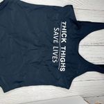 Womens‎ Black Swimsuit XXL Funny Thick Thighs Save Lives One Piece Bathing Suit Photo 3