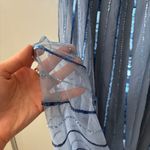 Mac Duggal  Beaded Kimono Sleeve V-Neck Dress Periwinkle 14 NWT Black Tie Formal Photo 11