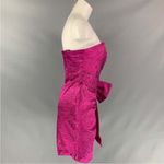 Ronny Kobo Magenta Metallic Fuschia Strapless Carolalyana Carolina Mini Dress S Pink Photo 3