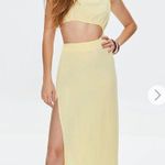 Forever 21 Yellow Cutout MIDI Dress  Photo 0