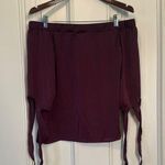 Love, Fire Love Fire Off-Shoulder Blouse in Deep Purple Photo 0