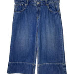 Banana Republic New  Wide Leg Crop Jeans Sz 10 Denim Blue Stretch Low‎ Rise Photo 0