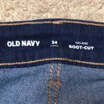 Old Navy NWT  Women’s 24 Long Mid-Rise Boot Cut Dark Wash Denim Jeans Photo 8