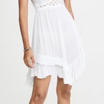 Free People  FP ONE‎ | Small White Asymmetrical Midi Sundress Lace Photo 0
