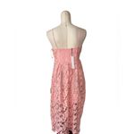 NWT NSR X Nordstrom Floral Lace Midi Dress Medium, PINK Photo 4