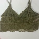 PINK - Victoria's Secret PINK BY VICTORIA SECERT LACE BRA BRALETTE M OLIVE GREEN NEW Photo 8