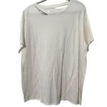 Free People NEW Ivory White Dani Tee Medium Minimalist Capsule Oversized Staple Photo 11