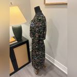 Tracy Whimsical Moody Cottagecore 90’s Black Floral Sheer Midi Dress S/M FLAW Size M Photo 2