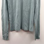 Michael Kors  Silk Blend Light Blue Ribbed Long Sleeve Pullover Sweater Sz M‎ Photo 2