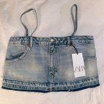 ZARA  denim mini skirt top Photo 0