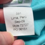 Lilly Pulitzer Turquoise Blue Short Sleeve Crew Neck Fitted Tee Shirt Size M Photo 6