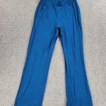 Travelers by Chicos Pants Womens 0 Sm Blue Elastic Waist Pull On Slinky Lounge Photo 7