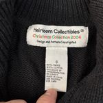 Heirloom Collectibles Cardinal Beaded Embroidered Holiday Christmas Sweater Y2K Black Photo 2