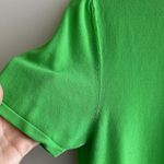 ZARA Lightweight Knit Short Sleeve Shirt, Bright Green, Size XL Photo 9
